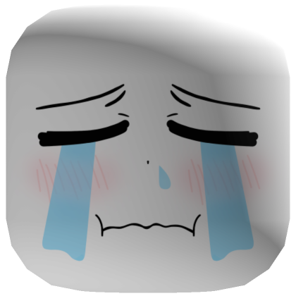 Roblox Item White Crying Anime Face
