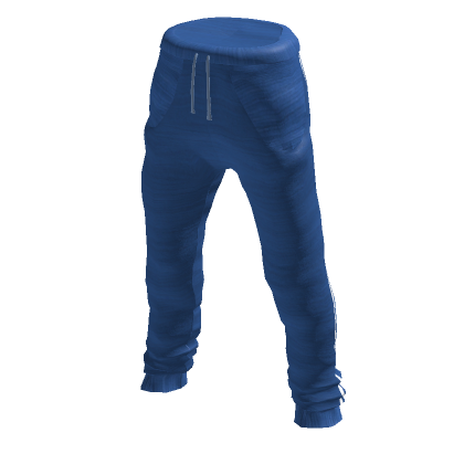 Blue joggers white discount stripe
