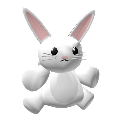Rabbit White Bunny Baby Pet Backpack Animal | Roblox Item - Rolimon's