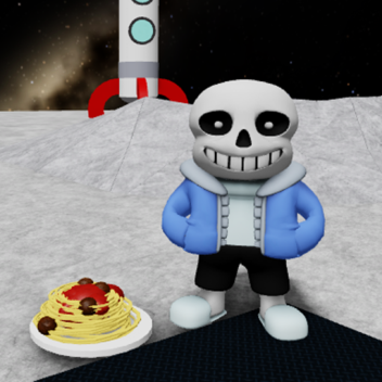 you are on the moon with sans 