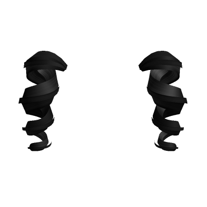 Curly Twirl Pigtail Extensions in Black's Code & Price - RblxTrade