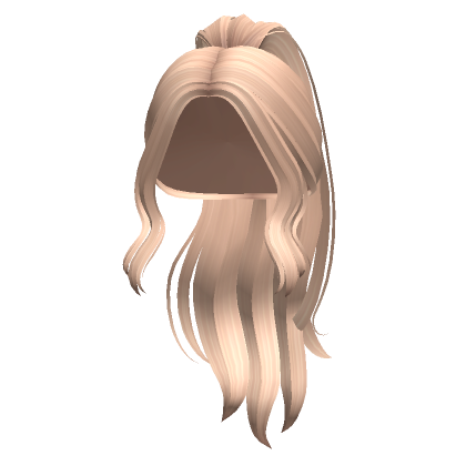 Long Wavy High Ponytail Hair (Blonde)'s Code & Price - RblxTrade