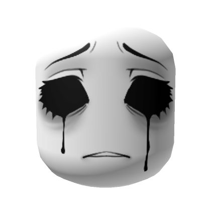 Roblox Item Crying Ghost Mask - Black Eyes