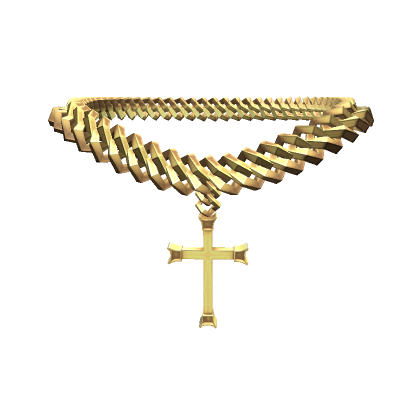 Gold Cross Chain | Roblox Item - Rolimon's