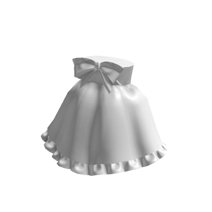 Bow Doll Dress- White | Roblox Item - Rolimon's