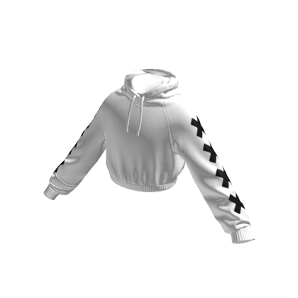 Black and shop white hoodie roblox