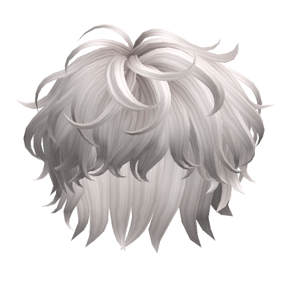 Messy Curly Hair(Silver)'s Code & Price - RblxTrade