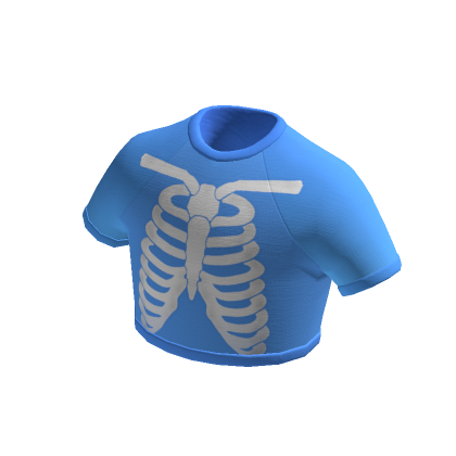 💀 Blue Skeleton Cropped Top Y2K | Roblox Item - Rolimon's
