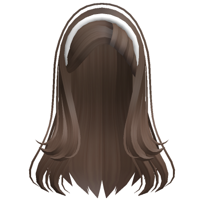 Brown hair with headband - Roblox