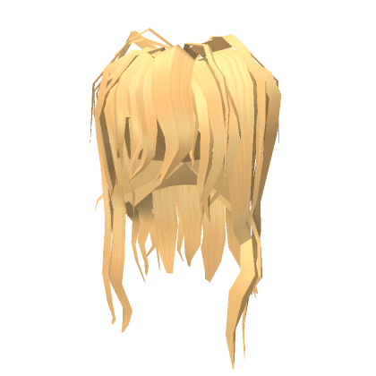 Roblox Item Very Messy Long Hair (Blonde)