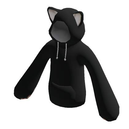 Cat Hoodie Black Roblox