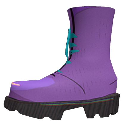 Roblox Item Purple High Boots - Left