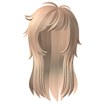 Y2K Messy Blowout Hair (Blonde)'s Code & Price - RblxTrade