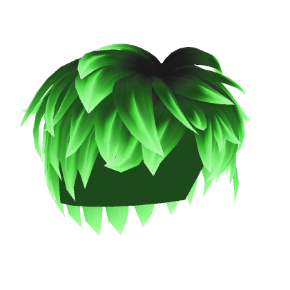 NEON green glowing anime hair - Roblox