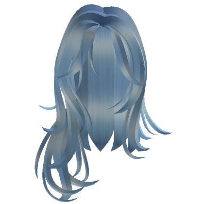 Blue Messy Side Swept Girl Hair | Roblox Item - Rolimon's