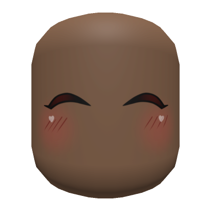Roblox Item Cute Joy Blushing Face - Brown