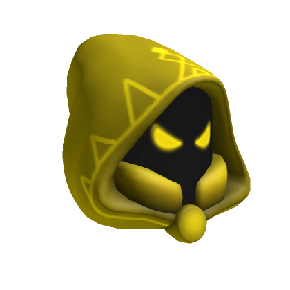 Roblox Item Yellow Evil Wizard Hood
