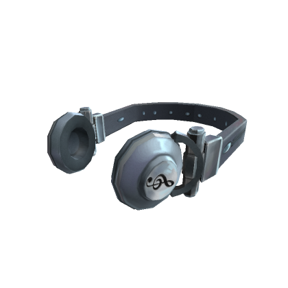 Roblox Item Silver Neck Headphones
