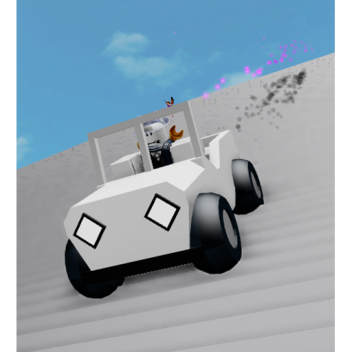 Ride a jeep down the stairs!