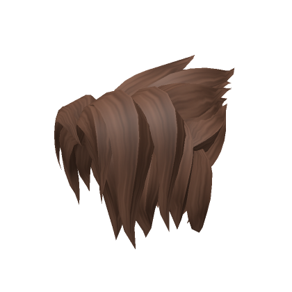 Roblox Item Messy Anime Hairstyle Light Brown 19.0