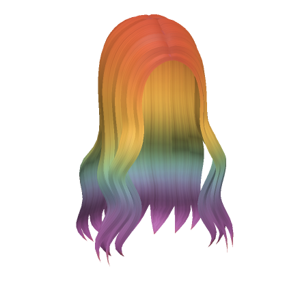 Rainbow Summertime Wavy Hair's Code & Price - RblxTrade