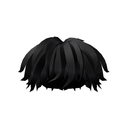 black emo y2k messy curly anime boy hair's Code & Price - RblxTrade
