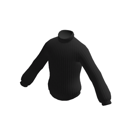 Stylish Knitted Sweater (Black) | Roblox Item - Rolimon's