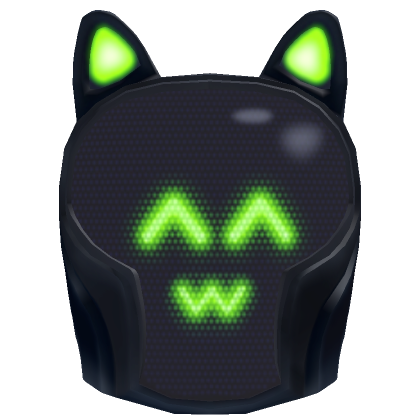 Roblox Item ^w^ Green Neon Cyber Mask