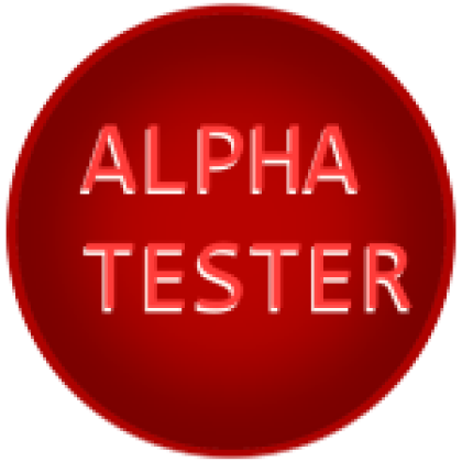 Alpha Tester - Roblox