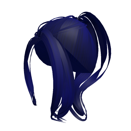 Roblox Item high y2k ponytail (navy blue)