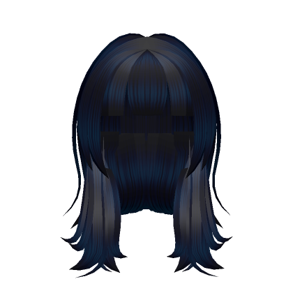 Black Blue Hair  Roblox Item - Rolimon's