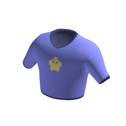 Cute Star Crop Top T-Shirt - Lilac Purple | Roblox Item - Rolimon's