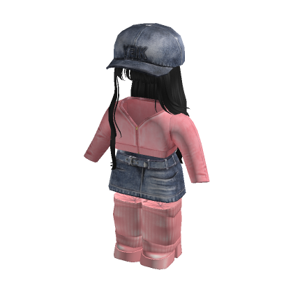 Y2k Full Outfit Denim Pink and Black Roblox Item Rolimon s