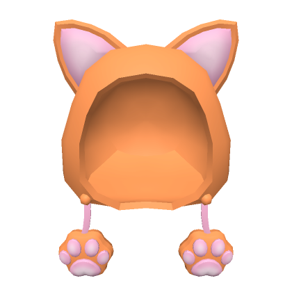 Roblox Item Orange Cat Hoodie
