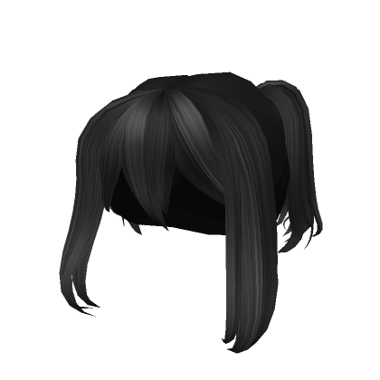 Black hair roblox clearance