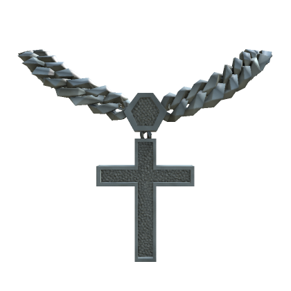 Silver Cross Chain | Roblox Item - Rolimon's