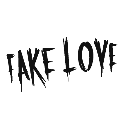 Roblox Item Fake love sign dark