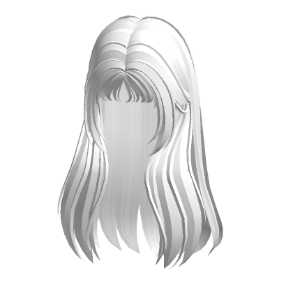 Natural Straight Hair in Black - Roblox