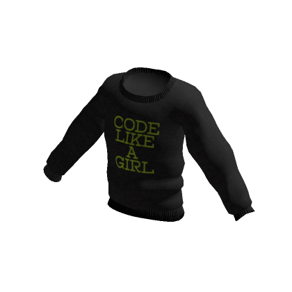 Code Like A Girl Graphic Sweater