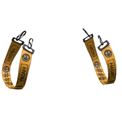 ORANGE HASHY WAIST SUSPENDERS | Roblox Item - Rolimon's