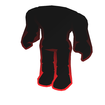 Man Shadowed Outline Avatar Aura Black and Red