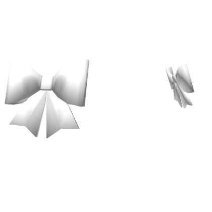 white hair bows | Roblox Item - Rolimon's