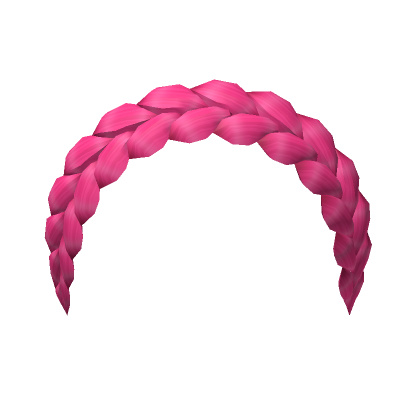 Hot Pink Preppy Braid Crown's Code & Price - RblxTrade