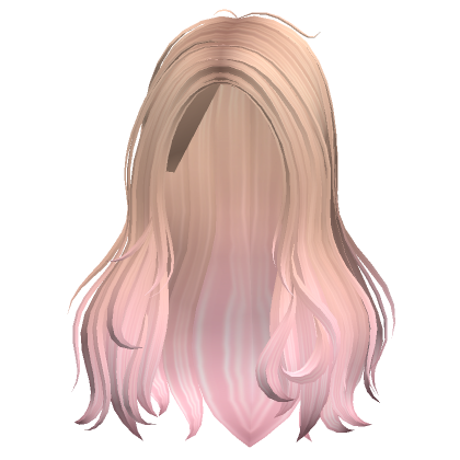 Messy Long Oceanic Wavy Hair (Blonde Pink)