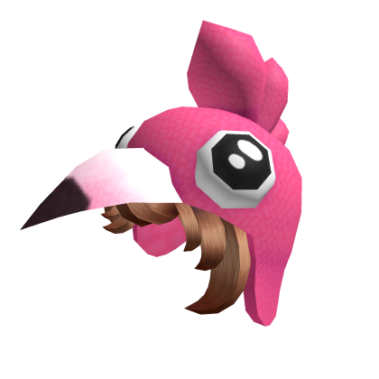 Roblox Item Flamingo Hat with Short Hair 