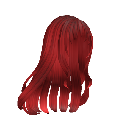Roblox Item Princess Elf Loose Hairstyle in Red