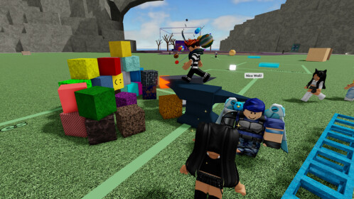 Playing in Roblox