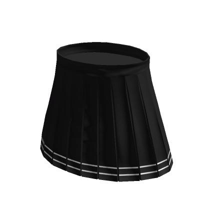 Black pleated skirt roblox outlet