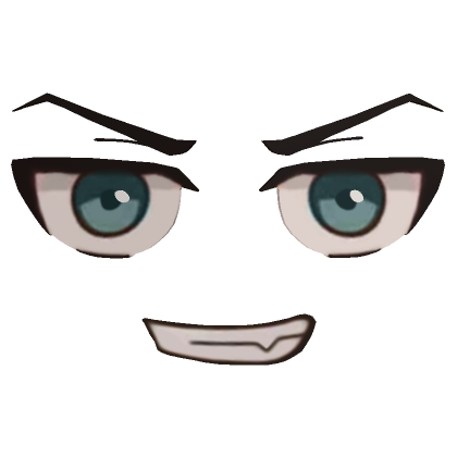 😁 Mischief Grin Green Eyes Face (3D) 😁 | Roblox Item - Rolimon's