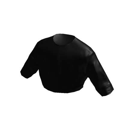 Crop Top T-Shirt - Black | Roblox Item - Rolimon'S